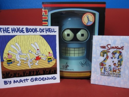 anyone interested in some cool stuff signed by Matt Groening, including an autographed "Futurama" Bender Head?  Check this out:  http://www.biddingforgood.com/auction/item/Item.action?id=109647047