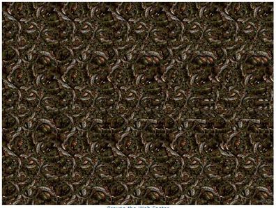 Why the heck are stereograms so DANG hard! Can't see the stupid horse that's suppose to pop out? Does anyone else have a hard time with them as I do? Don't know what a stereogram is? Check ou the image and tell me if you can see the horse!