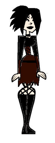 Um..some random character i made...

Name:Melissa
Style:Goth Punk
Crushes:She only likes one person and that is Ezekiel
Bio:I HATE THIS CRAP!

Picture:
