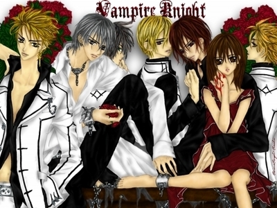 i love vampires like vampire knight i watch and read it all the time yuki and kaname are pureblood vampires zero a former human hio shiska, aildo, kian, ruka, rima. they have realy cool powers too!