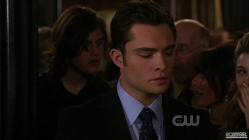Yes, he was on 3x06 ep "Enough about Eve". He was an extra, when she was going to give her speech he was there in the room, wondering around.

He's behind Chuck. 