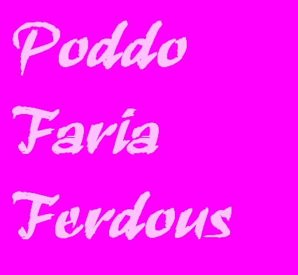  Nick/First name: Poddo Last name: Faria Ferdous