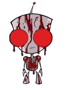It was canceled because a picture of GIR got leaked onto the internet and they thought it was from the show, so they canceled it. Even though it was just GIR covered in Pizza Sauce but was not in the actual show. I would know I own them all. The Picture of GIR covered in Pizza Sauce was called "Bloody GIR". I want it back on T.V. Here is the picture. You can actually see that he is covered in Pizza Sauce. Blood doesn't hang in strings
