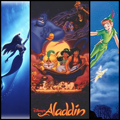 Aladdin
The Little Mermaid
Peter Pan
