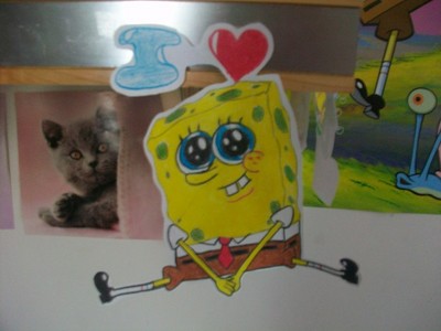  uh, SPONGEBOB!!:D I love Spongebob soo much! (in case u haven't figured that out door now!) ;)