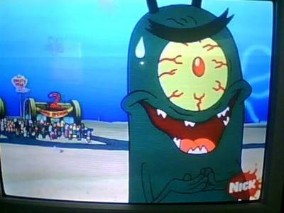 Plankton He's funny and I love how evil he is. I also love his voice. 