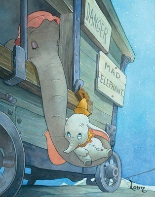  Dumbo almost made me cry when he went to go see his mum and she cradled him in her хобот, ствол *sniff*