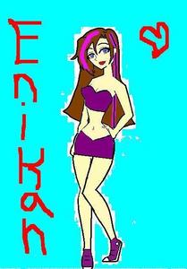  Name: Enikah Loves: Noah [Cuz tu have trent Dx] Bio: She's from Argentina and she's a crazy fan of football. She is nice and funny, she's smart too. But when she's mad everyone are scared. Age: 15 [b]PIC por DUNCAN-SUPERFAN[/b]