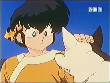  Ok the show: Ranma 1/2 My fav character is Ryoga Hibiki. Why? Because he is cute,funny,and has a bad sense of direction! x3 Heres a pic of him and Checkers! (the dog)