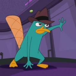 I think Perry is better in his secret agent pose. He looks a lot cooler.
