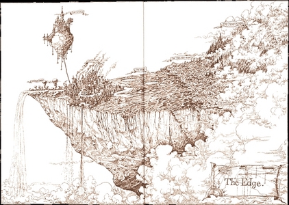  My fave 책 are the Edge Chronicles. it dosnt have so much romance in it but action adventure? Packed full to the top! i never got bored 읽기 them and they have changed the way i think about books! 의해 Paul Stuart and Chris Riddell! The image is not of the book itself but of a map of the place it is set in. BTW: can be a bit gory and sad in some parts.