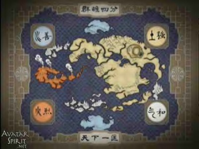  Here's a the map. You can find it on www.avatarspiritmedia.net All you need about avatar, is there! ;)