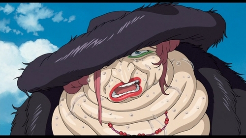  Don't know if it counts as Аниме (it's Аниме style but from a movie...) but the Witch of the waste from "Howl's Moving Castle"