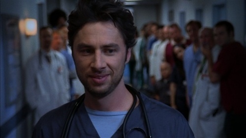  the ending of season 8 was probably the only episode that ever made me cry (i really thought Scrubs was completely over) especially when i saw all the cast seeing J.D. off and when J.D. was outside Sacred cœur, coeur and was looking at the montage on that white screen.