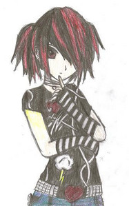  i will kill anyone and well i do it i will look like this(my drawing i made)i will kill them 由 writeing there name and how they will die a horrible death!(note:im goth and i dont have anything friends/to lose)