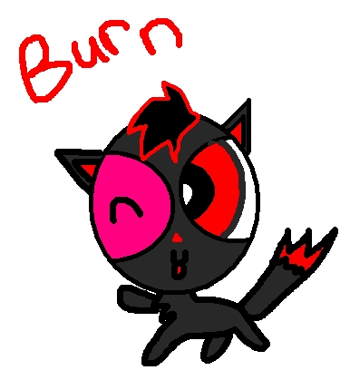 heres the boy cat i been working on for one hour cause i messed up alot.it`s not perfect but oh well.^_^;