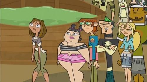 "eew, no way! green Jelly is gross. It's like slimy green buggars! I JUST DONT LIKE GREEN JELLY OK!" -Courtney, from total drama Island
pic- courtney had to face her fear of green jelly but she didnt.