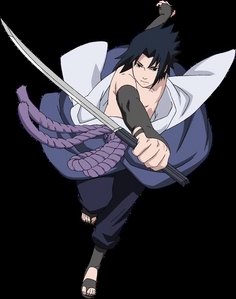  Sasuke!!!This camisa, camiseta goes off easily:P!!!And the gloves he wear are the best!!!I amor his costume in shippuden,this one in the picture and the new one!!!