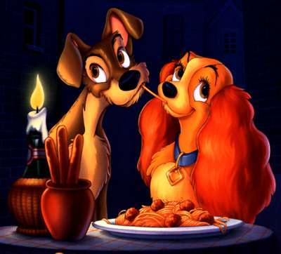 Lady and the tramp alond with pongo and perdita