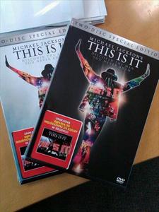  In Poland 'This is It' on DVD came out at 16 february. Here we've got three versions of DVD. The best are black one and Blu-ray version because they have got the most of bonus material :) There are 'normal version' and '2 disc special editions' soo những người hâm mộ have got really hard pick.. Besides 'special editions' are very limited soo not every can have this..in my opinion it's not good cause I bet every MJ người hâm mộ want to have the best version with a lot of bonus..but yeaa Sony always makes crazy things.. I already have my own DVD it's the black one. ow and special editions has got special replica of ticket to going backstage after buổi hòa nhạc this ticket is in 3D. How it is in yours countries ? I'm adding a bức ảnh of TII DVD in Poland :) Greetings!