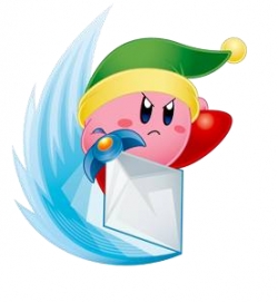  Wow it's Kirby. Then i would ask: is toon link, link, and Пикачу around? (if not then I would say inhale this then hold up a sword because sword Kirby is the best)=) here is a picture: