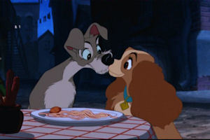  Lady and the tramp , Amore that movie :)