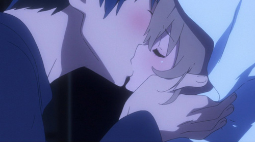 anime kissing scene. have the best kiss scene
