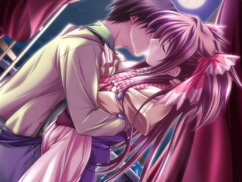 anime kissing scene. is the best anime kiss pic