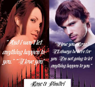  I was soooooooooooooo mad at Dimka when I read Blood Promise. I can't believe he turned Rose into a blood whore, wanted to and still does want to turn Rose into a Strigoi,and wants to kill her!!!!!!!!!!!!!!!!!!!!!! Really wants up with up that??? And like now he's like really crazy!! I think he should go see a therpists lolz But I still cinta him!!! lolz I hope Rose can turn him back, he will be happy that she turned him back, and that every one will have a happy ending!!!