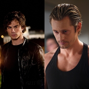 DAMON SALVATORE of course!!!!! from the vampire diaries <3 <3!!!!!!!!!!!!!!! atau ERIC from True Blood!!!!!!!!!!!!!!!!!! :D <3