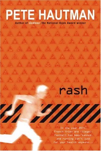 CRANK by Ellen Hopkins, but I just finished reading Rash by Pete Hautman. Only one thing to say about it:

Best. Book. EVAR. :D