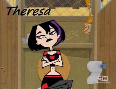  Name:Theresa Age:16 What part of the fam.:Cousin Bio:Theresa Jones was born in Ontario,Canada. She lives with her parents and her Aunt. Theresa was very tortured in school for being a Goth so her started diguising herself as a girly-girl. When she joined TDI [as her girly side] she cought the attention of Duncan,Geoff,and Trent. She had a fun time with all 3,but she has never told them she was really goth till after the season was over and they weren't mad with her just surprized. Theresa is a very nice but will kick your butt if あなた tick her off! But she is pretty easy to get along with! NickName for the baby:Lil' Cutie What baby should call me:Esa Esa. (Cute, huh? :3)