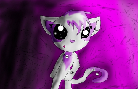 Aw, it's cute,not bad! I love it!! Is this kitty okay? Ish Storm. She's my favorite fan kitteh of mine. Spent almost an hour on this pic! :)

