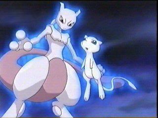 I'd be Mew, because then I could be really cute and girly and still be really powerful. Plus I would be really well known. And getting to hang around with THE Mewtwo doesn't hurt Mew's chances of being my choice, either.

