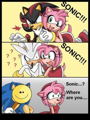  Ummm.. Its a BIG DUH!! I mean shes like 15? and she still cant tell da difference between sonic and white and black w/ red. I l’amour this pic.Hahahaha!:D