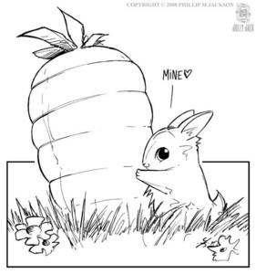  mwahahaha! u can never resist the bunny! ^-^ <3 lol
