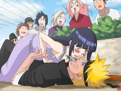 yes it will !! they where dating in Shipuu gakuen !!And she fall over naruto (see image below) I don't like Sakura's face in this image though. All the onese with this look 8D likes to watch lol. Btw this is a good proof that kiba isnt jealous look at his face.