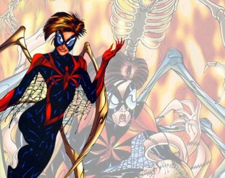  Actully I wanted to pick a Power Girl cause since I was little I always wanted to be a berwarna merah muda, merah muda power girl!:P But someone already choosen that sooo I pick Spider- Girl ! :P ahaha yees I know spiders are awful but not labah-labah, laba-laba Girl :D she can do everything ^^ she can climbing and go everywhere she is sexy and she can flirt with labah-labah, laba-laba man (Tobey Maguire) ahaha ;)Besides I like strong women and independence is important for me !:P Besides we week women have to kick some lil butts of this annoying and too confident boys sometimes ! :P