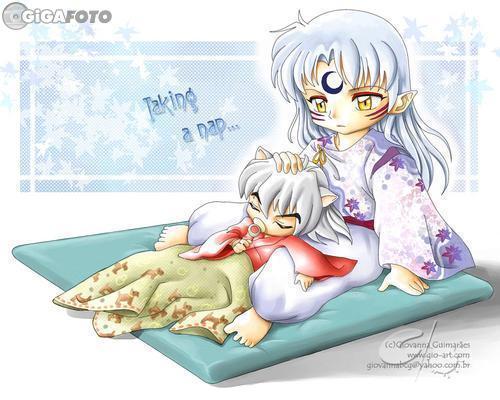 The first anime I watched was Ranma 1/2 beacuse it was the first manga I read. But I didn't had a crush on anyone,though I think all the guys were cute ^^' So I guess my first crush,actually it's crushes,cuz InuYasha was the second anime I watched,and I had a crush on both InuYasha and Sesshomaru! :3 Still love them ^^ InuYasha is so cute and Sesshomaru is so freaking hot! 

But my love will always be Ikuto :3 