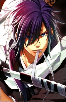  I think that this guy is HOT! He's from 薄樱鬼 Shinsengumi Kitan a new 日本动漫 his name is saitou hajime.