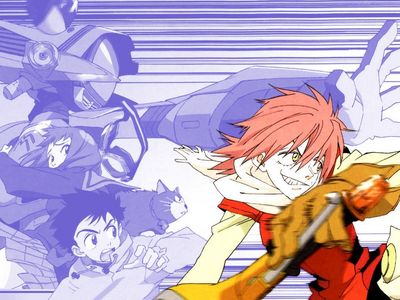 This is the awesome FLCL wallpaper that I have.