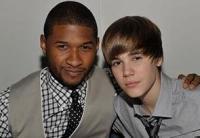 justin bieber all the way usher doesn't have hair he has stub hahaha so yeah and justins hair is adorable and soooooooooooooooooooooooooooooooooooo cuteeee justin bieber has awesome hair see lookk down
