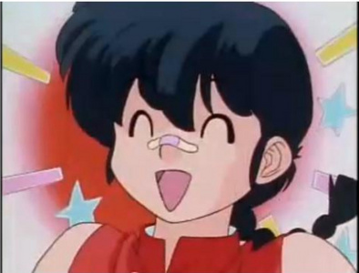 Awesome! Congratz, Horny!! 8DD Here's a gift I screencapped myself?! 8D Ranma's happeh too! 8D