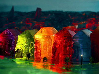  This is a picture of a city made out of jello!!!!!!:) i lov this pic! its cool! lol! randomness is AWESOME!!!! p.s. tell me what u think of the pic