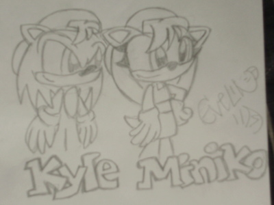  Miniko the Hedgey (thats wat she likes to be called) Kyle the Hedgehog