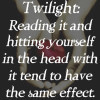  Okay I dont mean to be a nit pick, but People magazine has an A to Z Twilight guide and under S of course is Stephanie Meyer- but it says " déplacer over J.K. Rowling there is a new mulimillionaire auteur around." That doesnt make sense.