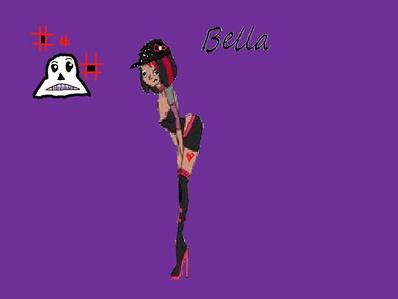  Name: Bella Age: 19 Bio: Bella is an emo and has been since the age of 9. she is dark and mysterious but also a very happy person at times. her fave colour is blackand loves hats Boyfriend: Chris McClane Gender: Female Special Skill: Climbing,Gymnastics and sneaking around