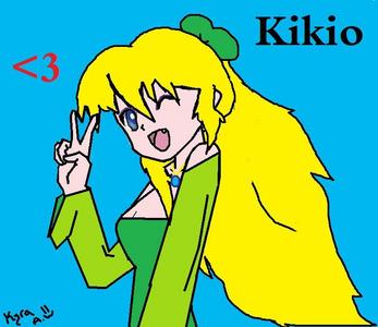  Name:Kikio Okazaki Age:17 Born:December. 23, 1993 in Japan Crush:Tatewaki Kuno Friends:The Tendos,Ryoga Hibiki,Ukyo Kuonji,Kodachi Kuno,Hinako,Shampoo,Mousse,Female Ranma,and Happosai. Isn't very fond of: Male Ranma Personality:Outgoing,smart,talkitive,friendly,beautiful,and alittle sensitive. Likes: Manga,cookies,animals,and chatting with friends. Dislikes: Meanies,animal abuse,bad food,and know-it-alls Bio: Kikio Okazaki is a 17 jaar old blondie who loves the color green. Kikio is a outgoing gal but can be shy when she meets new people. She is very talk-a-tive once she becomes you're friend, sometimes her vrienden just wanna put her on mute! xD Kikio's vrienden are Ukyo Kuonji,Ranma Saotome (Female) she doesn't know that Ranma is the red headed girl and the funny thing is is that she isn't very fond of male Ranma Saotome.,Mousse,Shampoo,Nabiki,Akane,Kaasu­mi,­Kod­ach­i,N­odo­ka,­Hin­ako­,Ry­oga­,an­d Happosai. Yes, Happosai the lil' old pervert. Why? Because she finds him so cute and that girls are overreacting to his actions. How nieve.. x3 She met female Ranma when he was walking past her with a Akane. Kikio zei "Hi." to Ranma and he stopped and zei hello, they chatted until Akane got super jealous and punched Ranma. Kikio randomly zei "Hi." to Akane also. Akane waved and they chatted. Then they walked to school all together. Kikio met Ryoga when he had asked her for directions. She pointed him they way, but of course he went the opposite way. x3 Kikio grabbed his arm and told him he was going the wrong direction. Ryoga gave her a grateful look and went to they right direction. He thanked her and walked but Kikio followed and chatted with him. They became okay friends. Kikio was introduced to the Tendos door Akane. Kikio fell in love with the family just like that. Then she met male Ranma. At first Kikio sorta liked him, until she saw how he would tease and play with Akane. Kikio was apalled door his behaver and didn't like him much anymore. She did start having a crush on Kuno though. She loved how he would be poetic and soon Kuno added her onto the lijst of "Girls I Love" list. Oh and Kikio loves manga,cookies,animals,and chatting with friends.