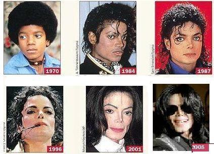  Michael had only changed his face of and something else at his body?