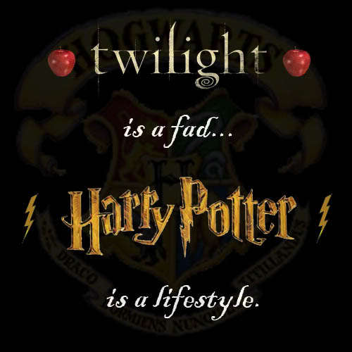 For sure! It just... meh. Harry Potter is on a totally different level than Twatlight. It's better writing, characters, plot.... Comparing it is like comparing a zebra and a peanut-butter jelly sandwich. They're too different!
